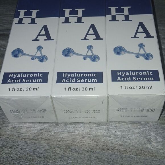 3 Pack Hyaluronic Acid Serum Moisturizing for Face Anti-Wrinkle Anti-Aging NEW - Picture 2 of 7